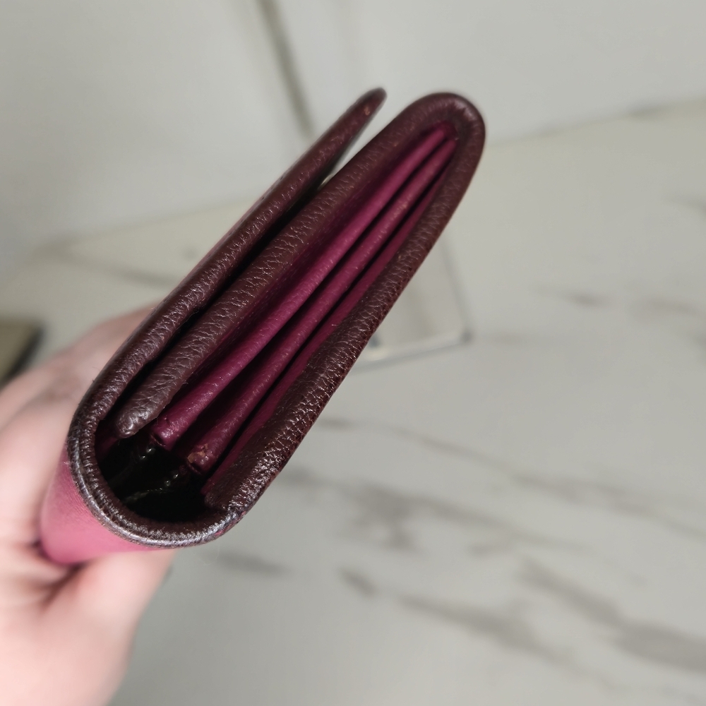 Loewe Anagram Raspberry Pink Leather Long Wallet - Picture 4 of 12